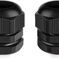Cable Gland 2 Pack 1 1/4" NPT Waterproof Adjustable Connector Strain Relief Cord Connectors Joints Nylon with Gaskets…