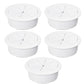 5 Pcs Desk Grommet 2" / 50 mm, Desk Hole Cover for Cables White, Cable Grommet ABS Plastic, Desk Hole Grommet for Home & Office Pc, Detachable Cable Cord Organizer