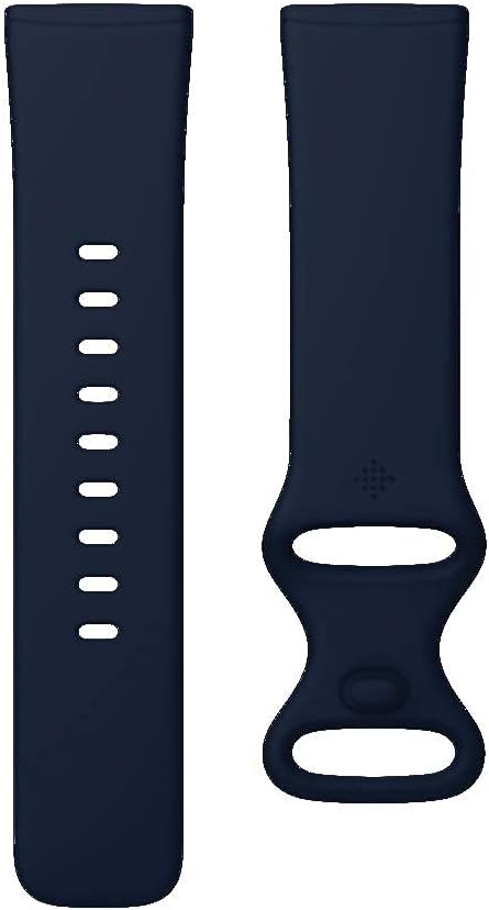 Fitbit Versa 3 Health & Fitness Smartwatch with GPS, 24/7 Heart Rate, Alexa Built-in, 6+ Days Battery, Midnight Blue/Gold, One Size (S & L Bands Included)