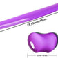 Silicone Gel Keyboard Wrist Rest Set Plus - ABRONDA Keyboard & Mouse Wrist Support Pad Office, Computer, Laptop, Mac - Durable, Comfortable and Pain Relief- Purple Set
