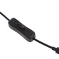 USB-C Extension Cable with Inline On/Off Switch - 6ft Power Control for Monitors, Printers and Gaming | Gold-Plated Connectors and 4K Video Support (Black)