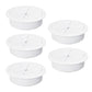 5 Pcs Desk Grommet 2-3/8" / 60 mm, Desk Hole Cover for Cables White, Cable Grommet ABS Plastic, Desk Hole Grommet for Home & Office Pc, Detachable Cable Cord Organizer