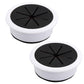 2 Pcs Desk Grommet 2-1/16" / 53 mm, Desk Hole Cover for Cables Black and White, Cable Grommet ABS Plastic, Desk Hole Grommet for Home & Office Pc, Detachable Cable Cord Organizer