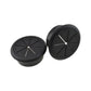HAHIYO 2Pcs 2Inch/50mm Black ABS Plastic Eight-petaled Desk Grommet Wire Grommet Cable Management Cord Hole Cover Desk Wire Hole Insert Wire Organizer for Computer Office Home School Equipment Systems