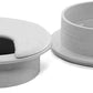2pcs 2 Inch Desk Wire Cord Cable Grommets Hole Cover for Office PC Desk Cable Cord Organizer Plastic Cover (Grey-2Pcs)