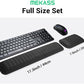 MEKASS Ergonomic Wrist Rest for Keyboard and Mouse, Soft Memory Foam Keyboard Wrist Rest Set with Non-Slip Silicone Base, Easy Typing, Pain Relief, Comfort for Office, Work, Gaming (Green)