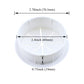 HAHIYO 2Pcs 2.4Inch/60mm White ABS Plastic Eight-petaled Desk Grommet Wire Grommet Cable Management Cord Hole Cover Desk Wire Hole Insert Wire Organizer for Computer Office Home School Equipment
