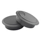HAHIYO 2Pcs 3.15Inch/80mm Black ABS Plastic Sector-Shaped Desk Grommet Wire Grommet Cable Management Cord Hole Cover Desk Wire Hole Insert Wire Organizer for Computer Office Home Equipment System