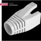 50 Pcs Cat7 Cat7A Cat8 Strain Relief Boot, RJ45 Plug Connector Cover Modular Network Plug Connector Cap Cable Connector Boots, White