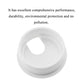 HAHIYO 2Pcs 1.77Inch/45mm White ABS Plastic U-Shaped Desk Grommet Wire Grommet Cable Management Cord Hole Cover Desk Wire Hole Insert Wire Organizer for Computer Office Home School Equipment Systems
