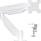 Suptek Ultrawide Monitor Arm Mount for 17 to 49 Inch Heavy Duty Curved Screen,Holds 46.2 lbs,Adjustable Gas Spring Monitor Arm Desk Mount Stand,75/100 Vesa Mount,White(MD71LW)