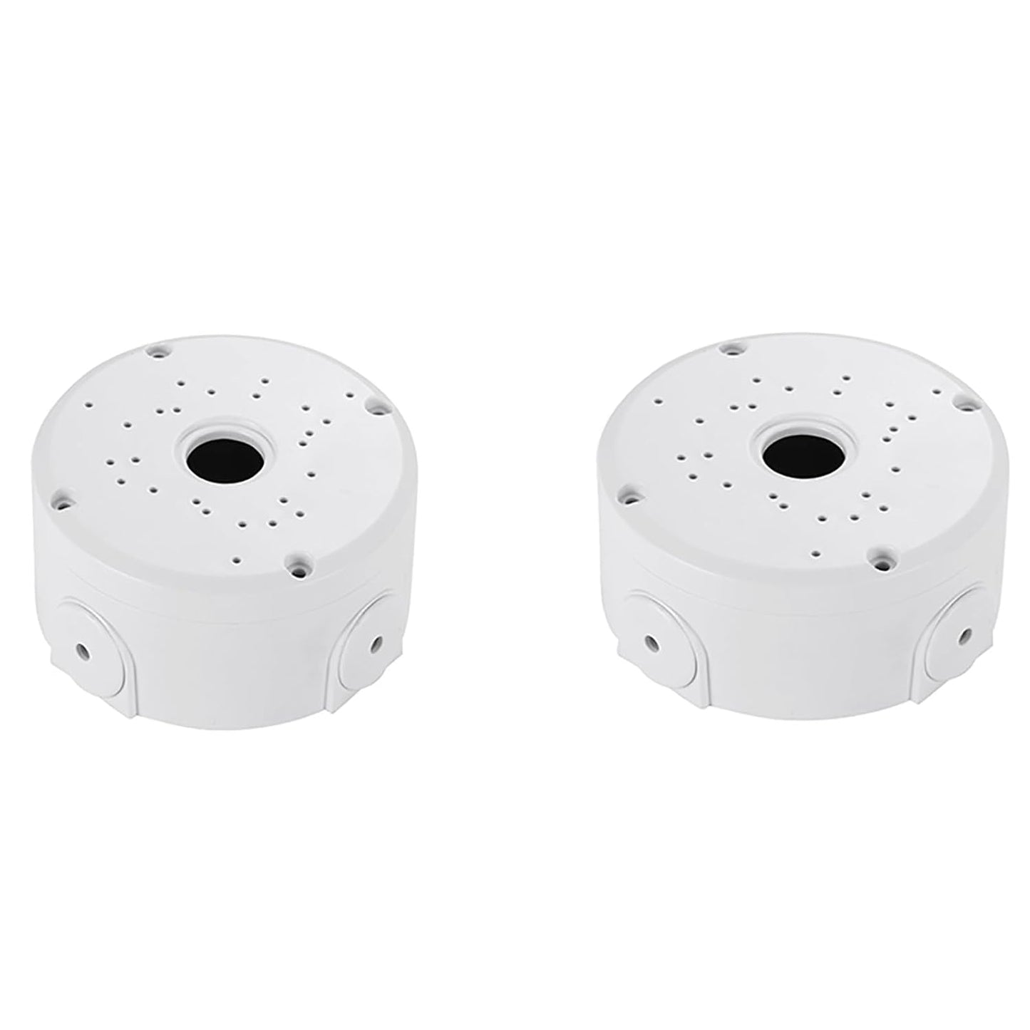 Universal Bullet Security Camera Junction Box Mount Bracket Plastic Rainproof Junction Box Mount Bracket for IP Camera Electric Enclosure, Indoor/Outdoor Wall Cable Junction Base Boxes (2 Pack)