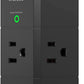 USB Outlet Extender Surge Protector - with Rotating Plug, 1800 Joules, 6 AC Multi Outlet and 3 USB Ports (1 USB C), 3-Sided Swivel Power Strip with Spaced Splitter for Home, Office, Travel
