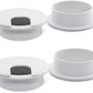 4pcs 2 Inch Desk Wire Cord Cable Grommets Hole Cover for Office PC Desk Cable Cord Organizer Plastic Cover (White-4Pcs)