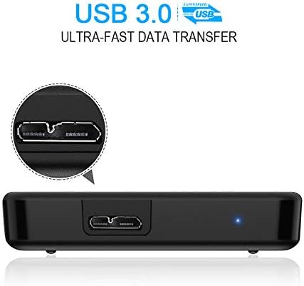 320GB Portable External Hard Drive Ultra Slim 2.5'' USB 3.0 HDD Storage for PC, Desktop, Laptop, MacBook, Chromebook, Xbox One