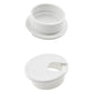 HAHIYO 2Pcs 1.38Inch/35mm White ABS Plastic U-Shaped Desk Grommet Wire Grommet Cable Management Cord Hole Cover Desk Wire Hole Insert Wire Organizer for Computer Office Home School Equipment Systems