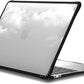 CASETiFY Impact MacBook Air 13" (M1/Intel) Case [Cushioned Impact Corners/Scratch-Resistant/Anti-Slip Grip] - Clouds - Clear Black