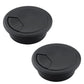 2 Pcs Desk Grommet 2" / 50 mm, Desk Cord Hole Cover, Cable Grommet ABS Plastic, Desk Hole Grommet for Home & Office Pc, Detachable Adjustable Cable Cord Organizer-Black
