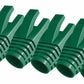 50 Pcs Cat7 Cat7A Cat8 Strain Relief Boot, RJ45 Plug Connector Cover Modular Network Plug Connector Cap Cable Connector Boots, Green