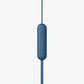 Sony WI-C100 Wireless in-Ear Bluetooth Headphones with Built-in Microphone,Blue,(Pack of 2)