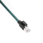 Alvin's Cables M12 X-Code 8 Pin Male to RJ45 Ethernet Cable for Cognex Keyence Camera, High-Flex Cat6a Cable for Industrial Automation, Fieldbus Module, Robotics, Right Angle 3.3ft/1m Green
