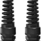 Strain Relief Cord Connector, CGELE 2 Pack NPT 3/4" Waterproof Cable Gland Cord Grip Spiral Adjustable Connector Strain Relief Cord Connectors Joints Nylon with Gaskets
