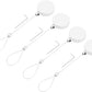 MECCANIXITY 1.8 ft Retractable Cable Lock with Latch Remote Control Security Lock with Adjustable Cord Tether Anti Theft for Laptop, TV, 200g, White, 4 Pack
