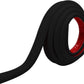 Rubber Bond TV Cord Hider Cable Protector - Strong Self Adhesive Wall Cord Cover Cable Hider - Low Profile Cable Management Wall Cord Concealer Cable Raceway (Black, 10 Feet)