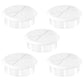 2-3/8" White Desk Grommet, JTemgle Flexible Cable Grommet Rubber Cable Hole Cover Wire Organizer Caps Desktop Cord Management for Home Office TV Stands Tabletops, 5 Pieces