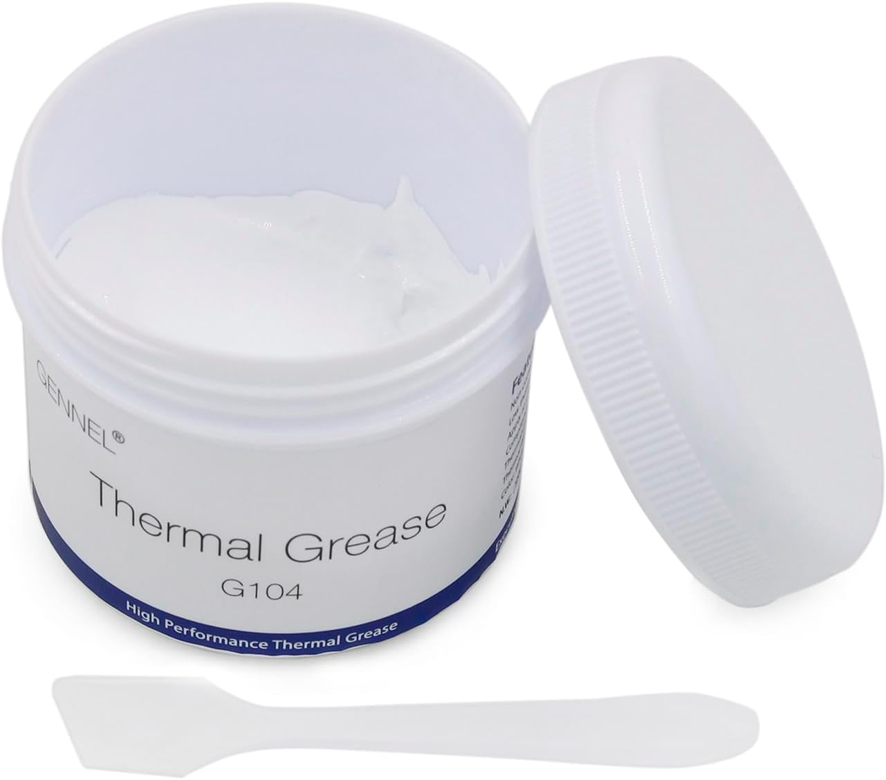 G104 100 Grams Thermal Conductive Paste, Silicone Thermal Compound Grease, Heatsink Paste for CPU Radiator Coolers LED Printer Chipset Cooling