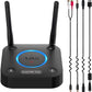 1Mii B06TX Bluetooth 5.2 Transmitter for TV to Wireless Headphone/Speaker, Bluetooth Adapter for TV w/Volume Control, AUX/RCA/Optical/Coaxial Audio Inputs, Plug n Play, aptX Low Latency & HD