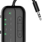 Bluetooth Transmitter Receiver, 2-in-1 V5.3 Wireless Adapter for Airplane, TV, PC, Gym, Switch. Supports up to 2 AirPods/Headphones. Audio Receiver for Car/Home Stereo,with AptX Low Latency & HD