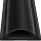ZhiYo Cord Hider Floor 68in(4xL17in), Rigid PVC Floor Cord Cover, Hard PVC Floor Wire Cover, Floor Cable Cover for Cable Management Floor, Cable Floor Cover Black, Cord Cavity - 1in W x 0.35in H