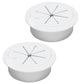 Desk Grommet 2-1/16" (53 mm), Desk Hole Cover for Cables White, Cable Grommet ABS Plastic, Desk Hole Grommet for Office and Home Table Cable, Detachable & Flexible Cable Cord Organizer-2 Pcs