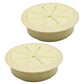 Desk Grommet 2-3/8" (60 mm), Desk Hole Cover for Cables Beige, Cable Grommet ABS Plastic, Desk Hole Grommet for Office and Home Table Cable, Detachable & Flexible Cable Cord Organizer-2 Pcs