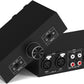 Y.D.F RCA and XLR Selector Switch Boxes, 2(1)-in-1(2)-Out RCA/XLR Speaker Switcher Selector, HiFi Balanced Stereo Audio Switcher/Converter Premium Selector Splitter Box with Volume Controller