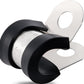 100PCS Cable Clamps 5/16 Inch 304 Stainless Steel Cable Clamps Rubber Coated Cushioned Insulated Cable Clamp,Automotive Wire Clamps,Pipe Clamps,Metal Clamp for Tube,Wire Cord Installation(8mm)