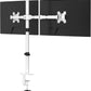 Suptek Dual LED LCD Monitor Stand up Desk Mount Extra Tall 31.5" Pole Heavy Duty Fully Adjustable Stand for 2 / Two Screens up to 27 inch,White (MD6842W)