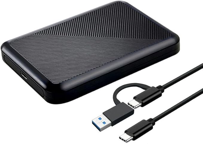 Ultra Slim Portable External Hard Drive USB 3.1 Type C HDD Storage for PC, Mac, Laptop, PS4, Xbox one (1TB)