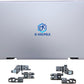 Replacement Laptop LCD Cover Back Rear Top Lid with Hinges for HP Envy X360 15-ED 15M-ED 15T-ED L93203-001 L93204-001 (Silver)