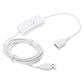 MECCANIXITY USB Extension Cable with ON/Off Toggle Switch 2m USB Male to Female Extension Cord for Desk Lamp Fan LED Light Strip White Pack of 1