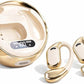 Open Ear Earbuds Wireless Earbuds Bluetooth 5.4, LED Display Bluetooth Earphone for Workout/Running, AI Noise Reduction Touch Controls, 72hr Playtime,Waterproof(Gold)