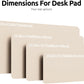 YSAGi Leather Desk Protector, Office Mat, Large Mouse Mat, Non-Slip PU Leather Blotter, Laptop Pad, Waterproof Writing Pad for Office and Home (Eggshell, 47.2" x 23.6")