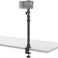 PICTRON LS10 Camera Desk Mount Table Stand with 1/4" Ball Head, 16"-33.8" Adjustable Light Stand, Tabletop C Clamp Arm for DSLR Camera, Ring Light, Live Streaming, Photo Video Shooting