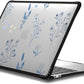 CASETiFY Impact MacBook Air 13" (M1/Intel) Case [Cushioned Impact Corners/Scratch-Resistant/Anti-Slip Grip] - Small Blue Flowers - Clear Black