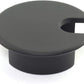 HJ Garden 1pc 1-3/8 inch (35mm) Desk Wire Cord Cable Grommets Hole Cover for Office PC Desk Cable Cord Organizer Zinc Alloy Cover Black