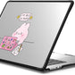 CASETiFY Impact MacBook Air 15" (M2-M4) Case [Cushioned Impact Corners/Scratch-Resistant/Anti-Slip Grip] - I'm Busy - Clear Black