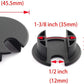 HJ Garden 1pc 1-3/8 inch (35mm) Desk Wire Cord Cable Grommets Hole Cover for Office PC Desk Cable Cord Organizer Zinc Alloy Cover Black