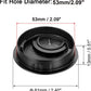 uxcell Cable Hole Cover, 2.1Inch/53.5mm Zinc Alloy Desk Wire Cord Cable Grommets Hole Cover for Office PC Desk Cable Cord Organizer, 4 Pcs Black
