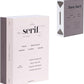 Book Shape Decorative Cable Management Box - Expandable Cable Organizer Box with Magnetic Closure for Home & Office (Serif, Standard)